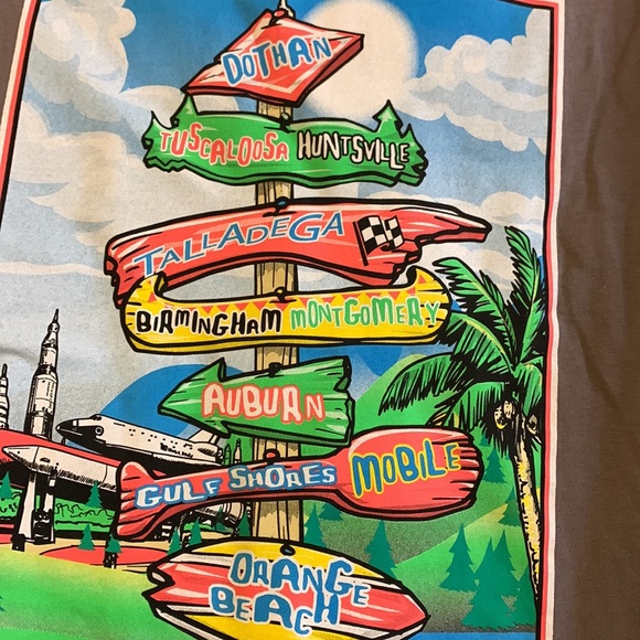 Simply Southern Long Sleeve Alabama State Graphic Tee New Size M - Picture 4 of 5